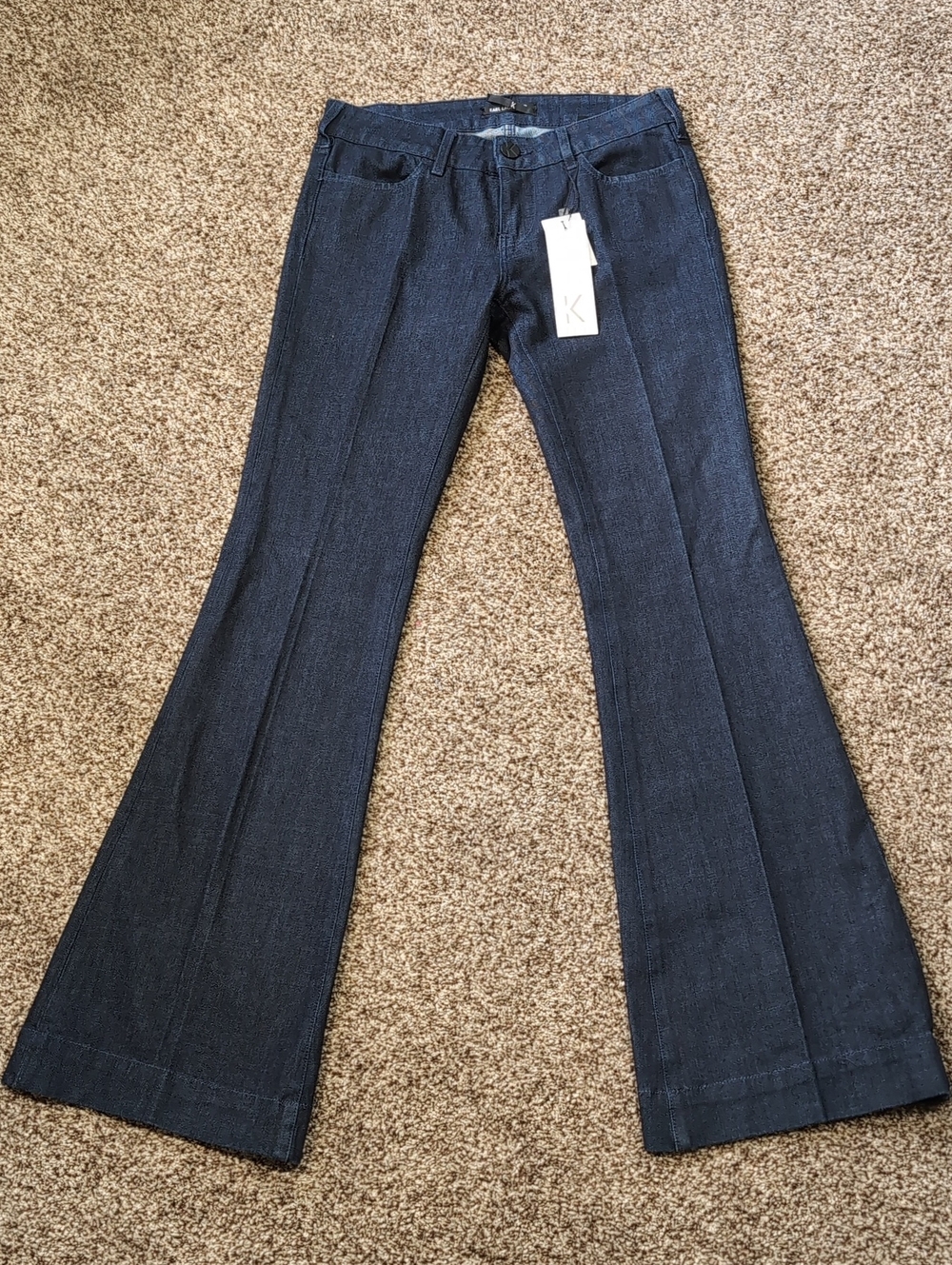 Karl Lagerfeld Monceau Boot Cut Jeans Size 27x34 NEW